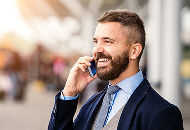 Businessman Talking On Phone